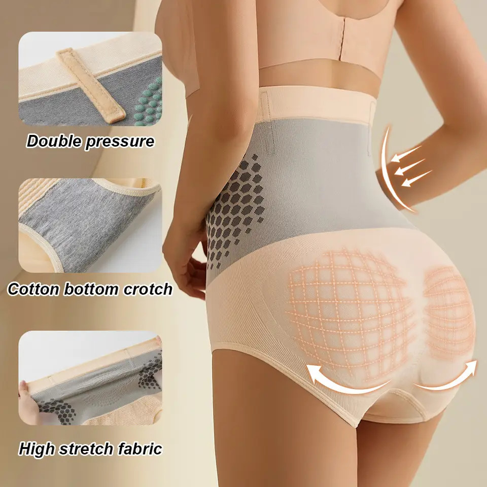 Women’s High-Waisted Tummy Control Shapewear Panties Slimming Waist Support USA