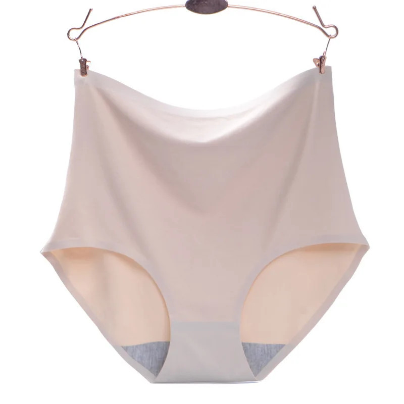 Seamless Panties Plus Size High Waist Soft Stretch Breathable Underwear Fit