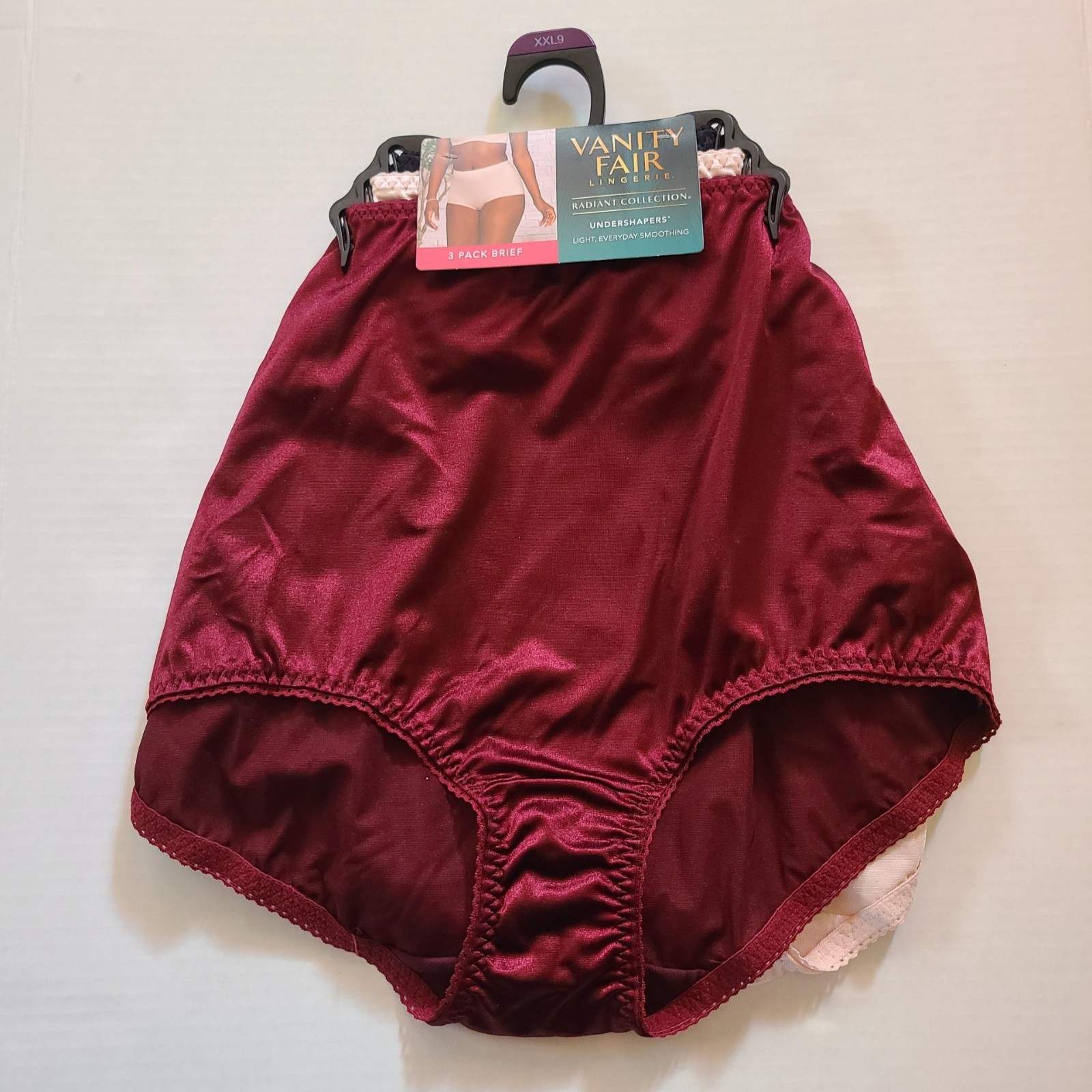 Vanity Fair Lingerie 3 Pack Brief Panties Radiant Collection Undershapes XXL 9
