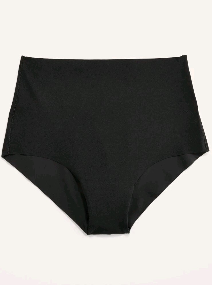 Old Navy Soft Knit No Show Brief Underwear High Rise Smth Stretch Womens 2X, 3pr