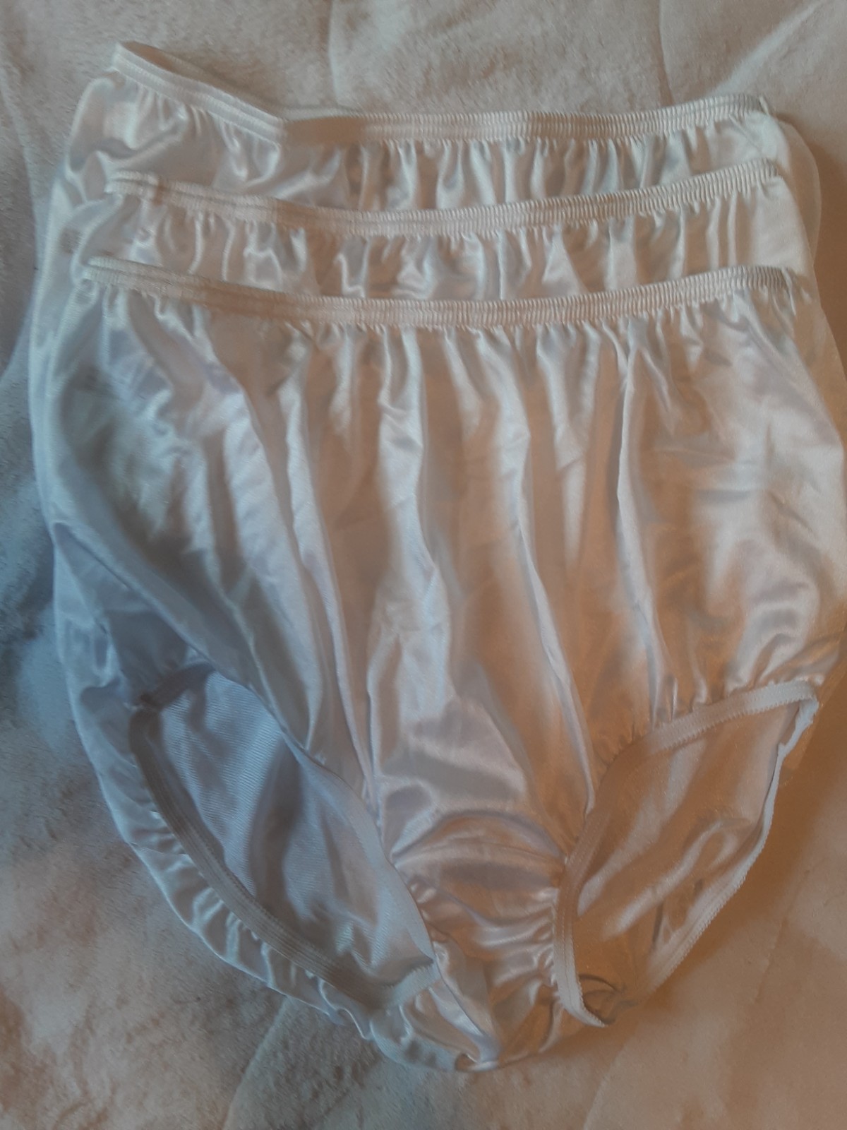 Vintage Nylon Brief Underwear Size 7 3 Pair