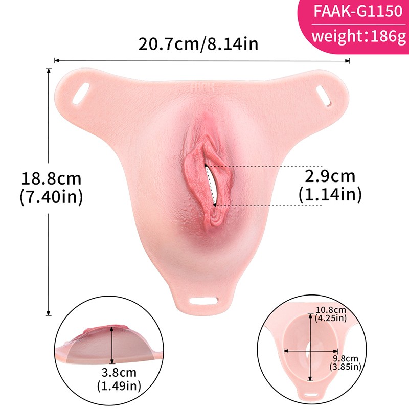 Men’s Hiding Gaff Panties Silicone Thong Panties for Crossdressing Transgender