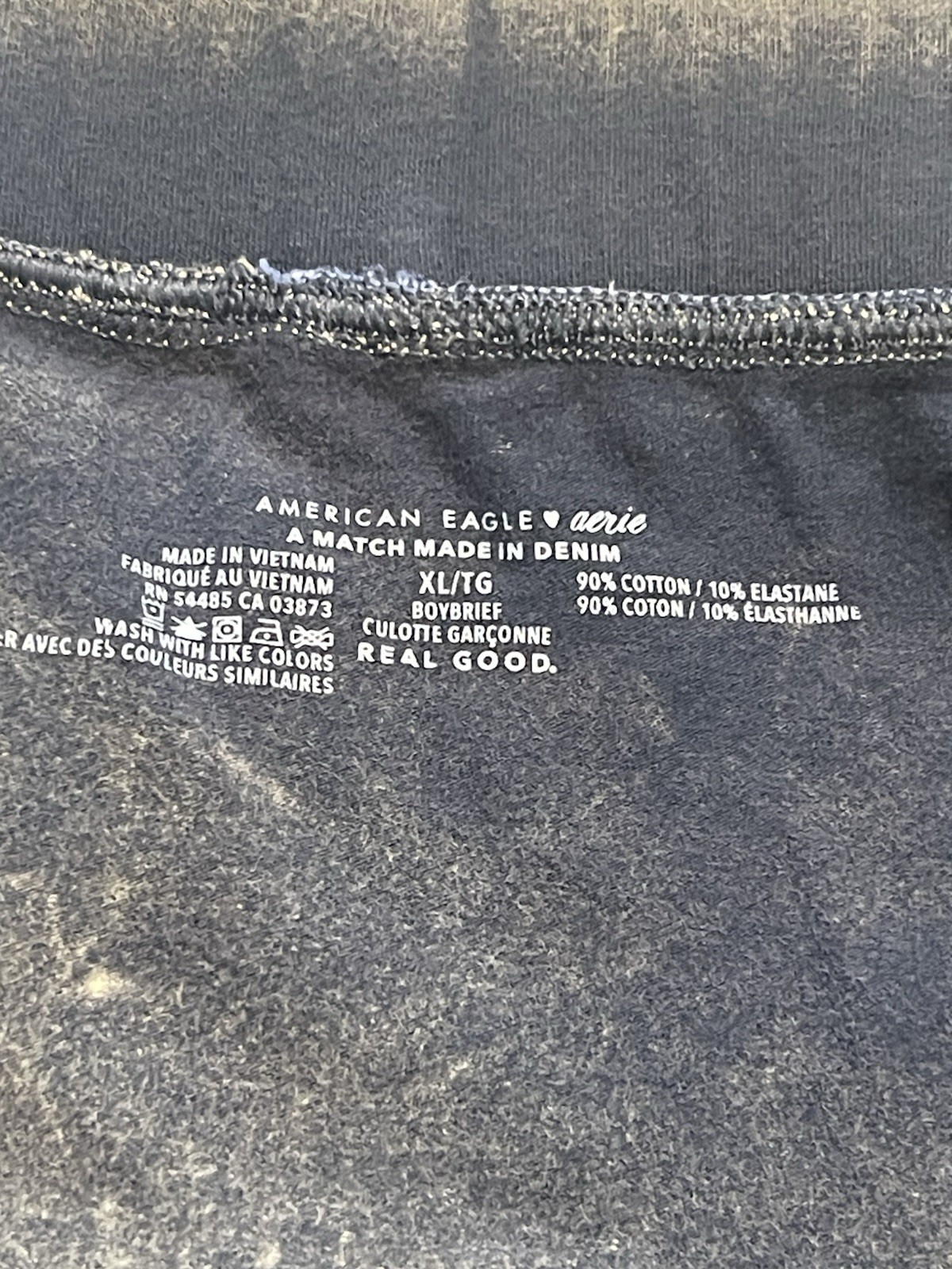 American Eagle Aerie Womans XL Denim Look Briefs