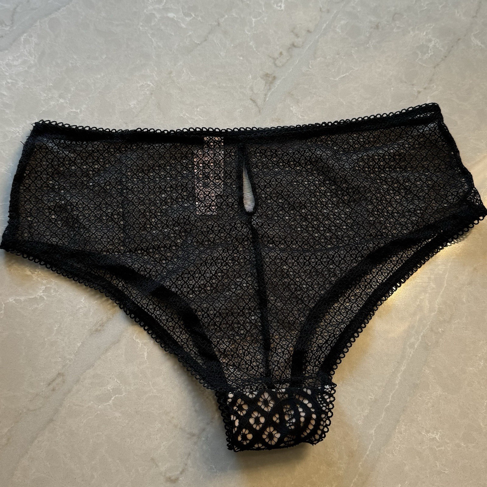 NEW! VS VICTORIA’S SECRET ~ PANTY ~ LARGE LG ~ LACE DREAM ANGELS MID-RISE CHEEKY