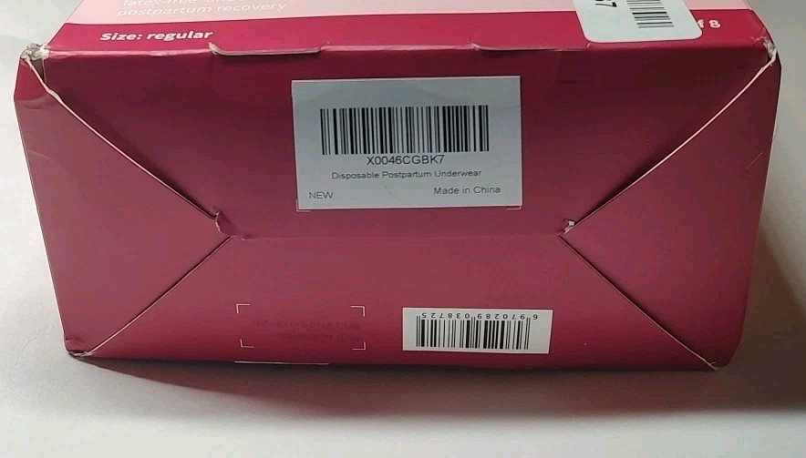 Hetaida 8 Pack Disposable Postpartum Underwear Women’s Size Regular/Medium