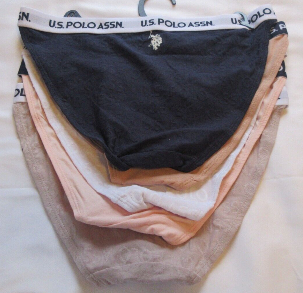 U.S Polo Assn 5 pack Hi – Cuts Tag Free Women’s Underwear Size M