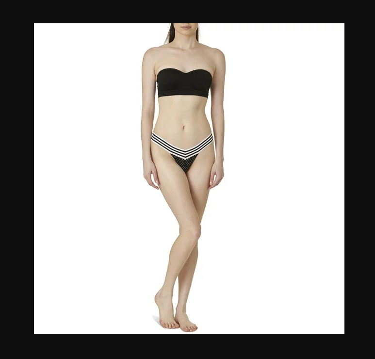 Women’s NOBO No Boundaries Seamless Thong Panties Underwear XXLARGE Black NEW