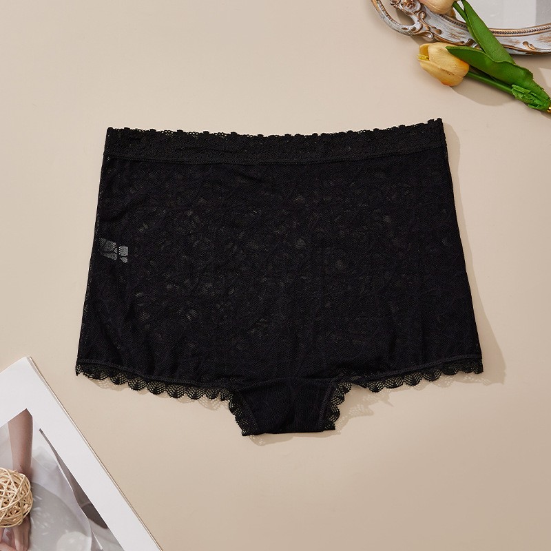 5 Pack Lot Sexy Womens See Through Lace Panties Boyshorts Underwear Lingeries