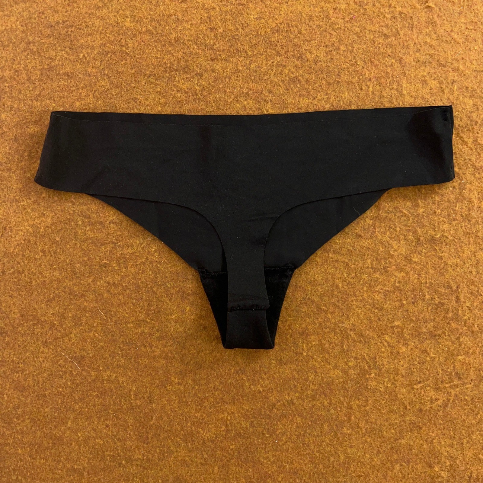 Auden Womens XS Multi Striped Solid Laser Cut Seamless Thong Panty 4 Pack New