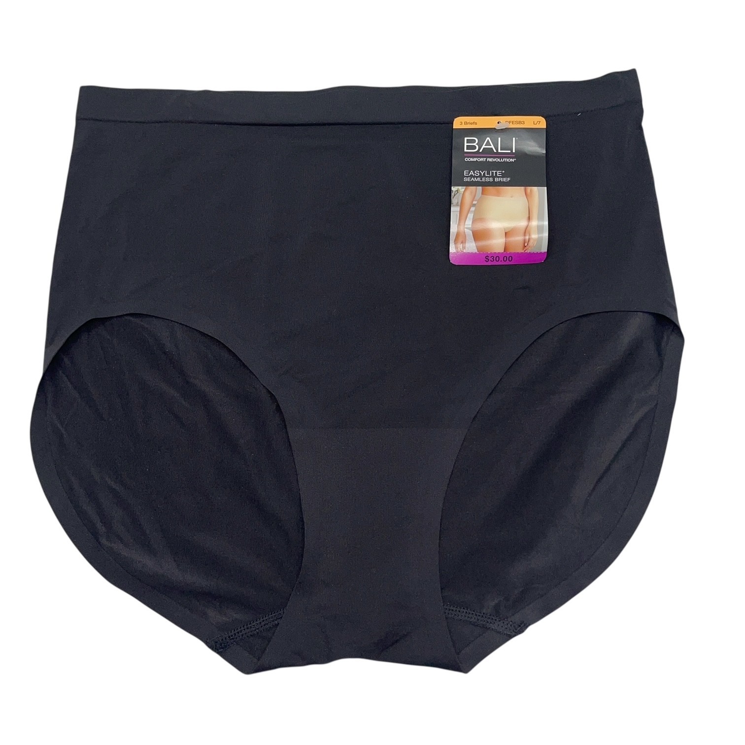 Bali Brief Panties Easylite Seamless Smooth Comfort Soft 3 Pair Underwear DFESB3