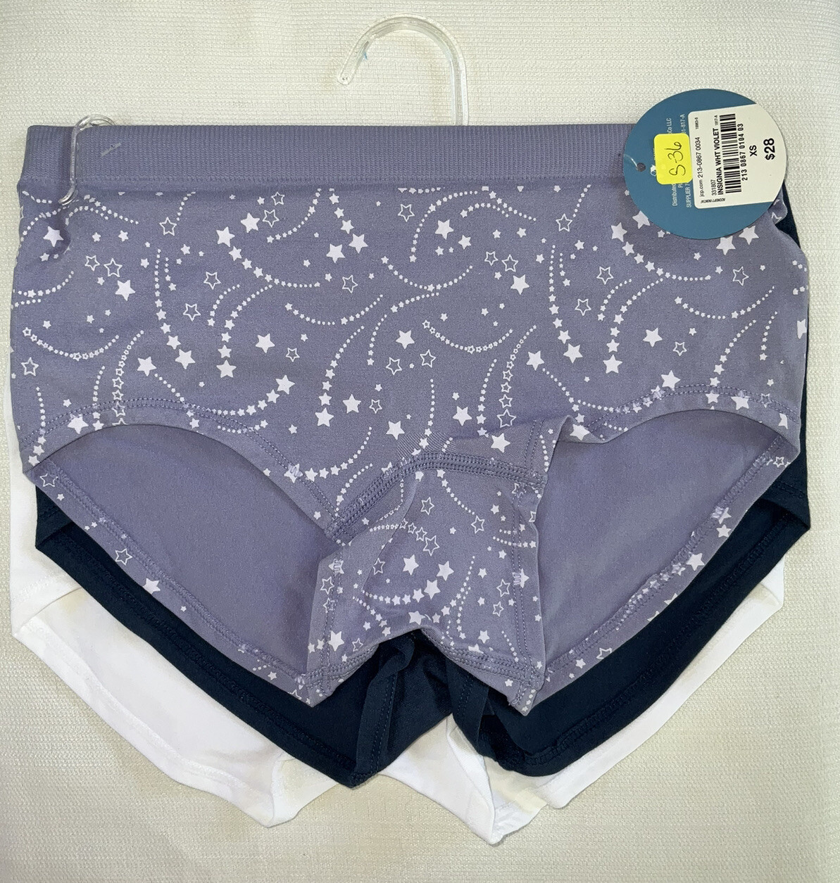 Arizona Body, 3 Pack Boyshort Panties, NWT, Size XS, Intimates