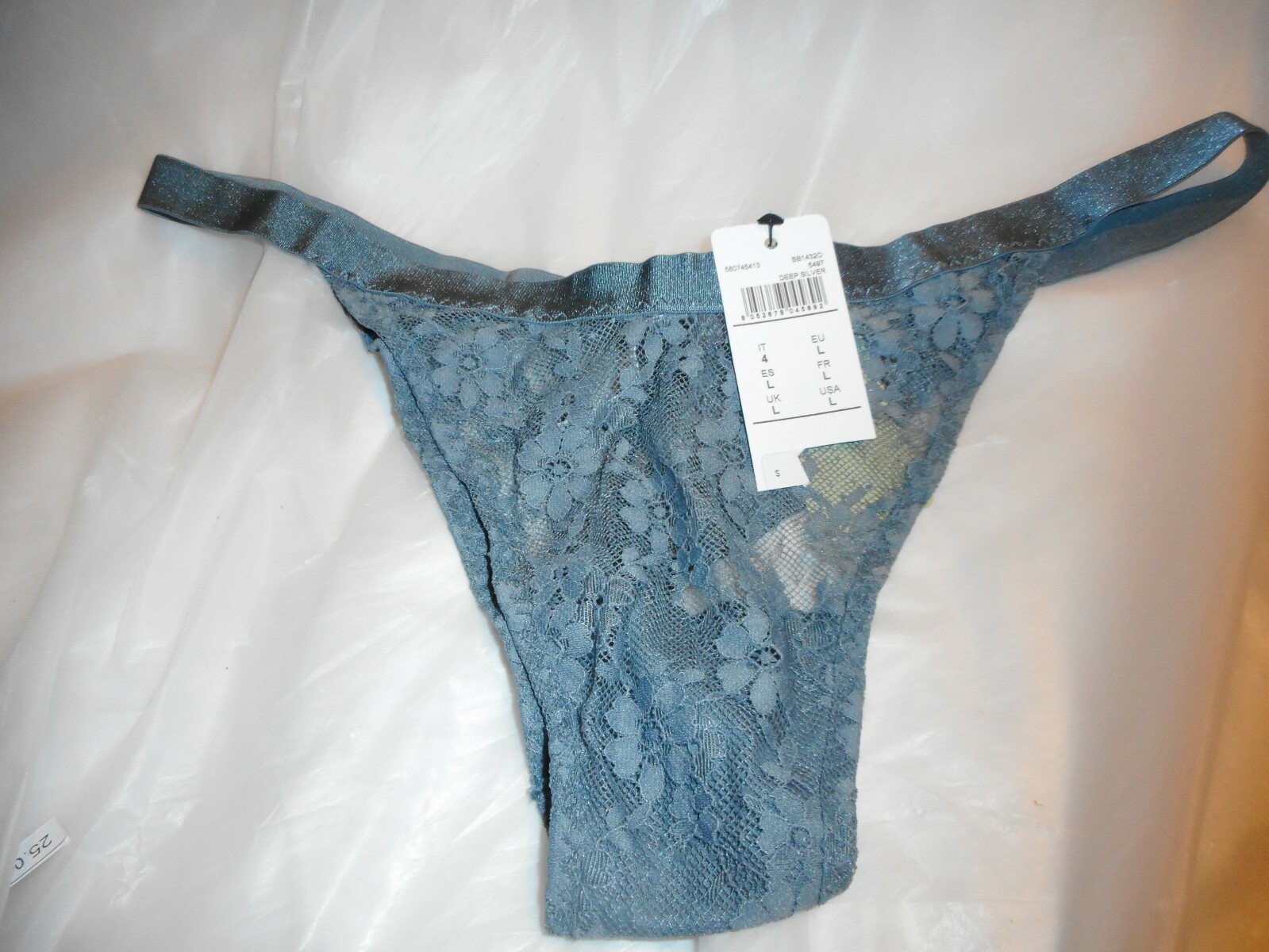 Intimissimi Italian Brief Deep Silver Panty SIZE LARGE