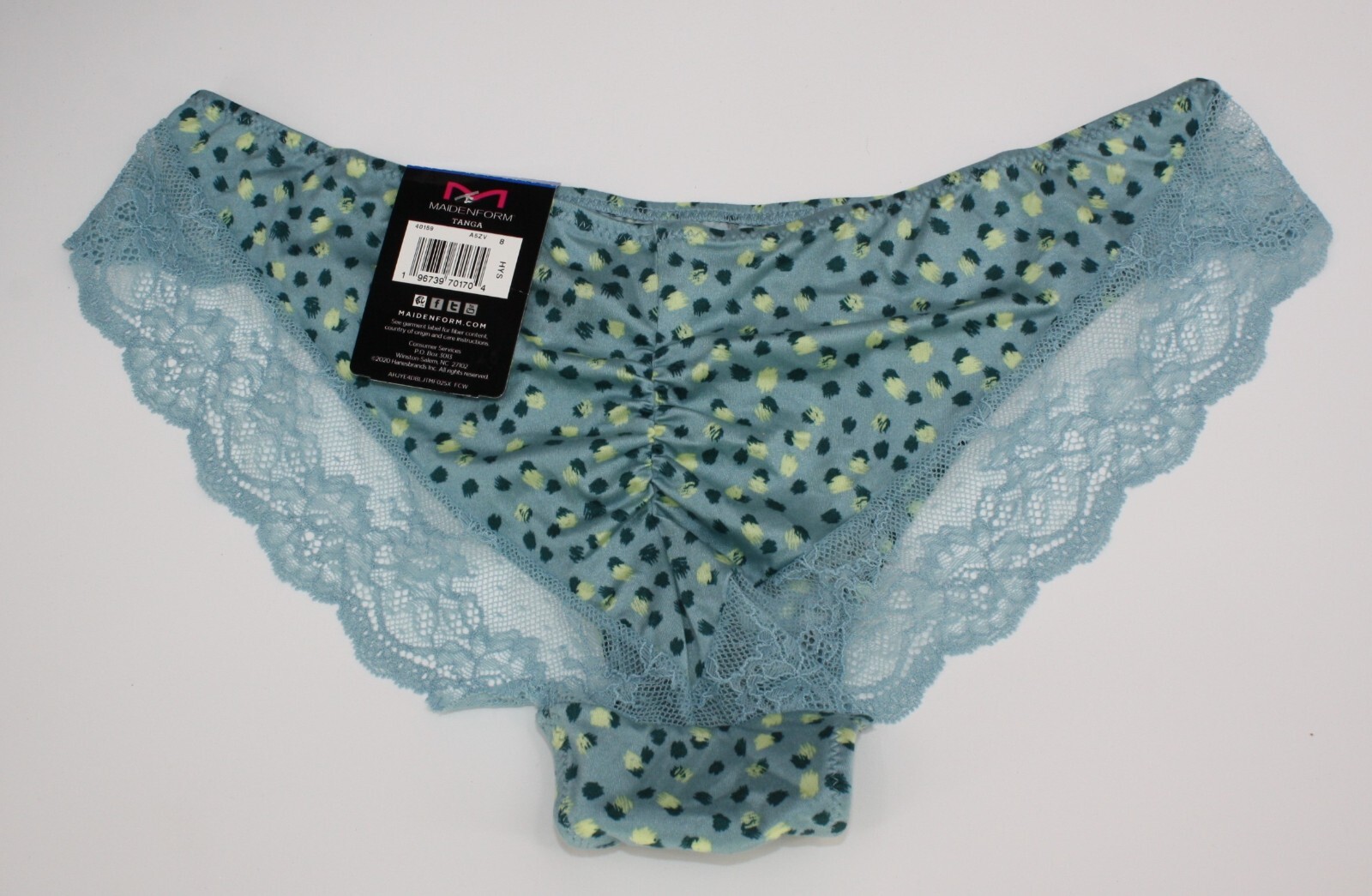 NWT set of 3 MAIDENFORM comfort devotion LACE TANGA BLUE BLACK FLORAL RED XL/8