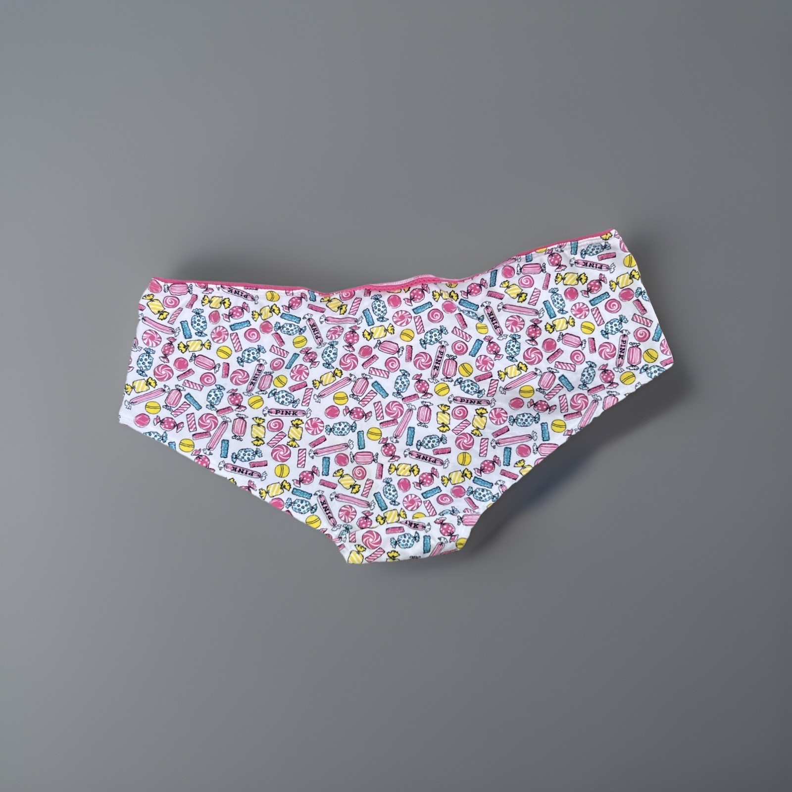 intage Victoria’s Secret PINK Candy Print Hipster Rare Panties Large NWT Y2K