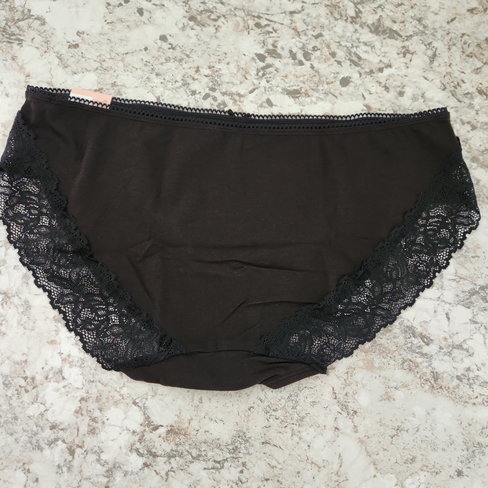 Cacique Lane Bryant Cotton Hipster Panties Set Of 2 10/12 Black & Polka Dot