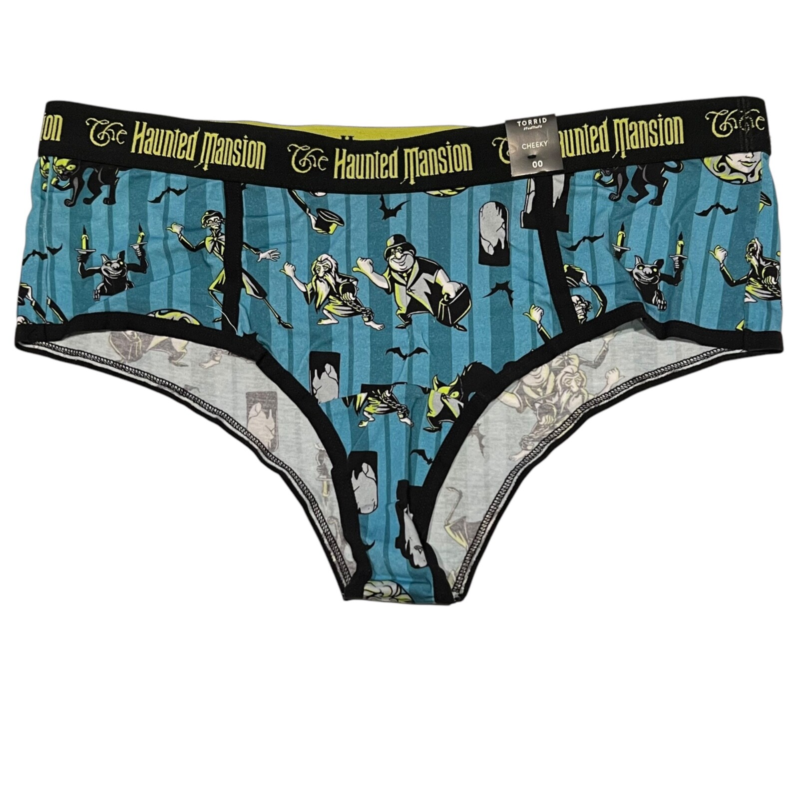 NWT TORRID Cheeky Pantie Sz 00X-0X-1X-2X-3X-4X Blue Disney Haunted Mansion