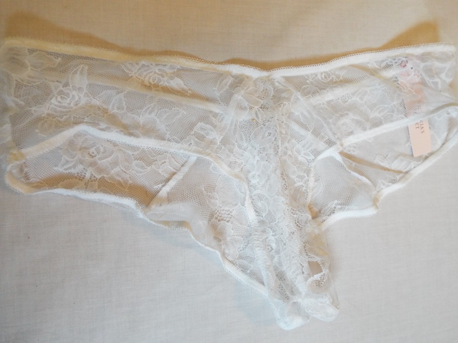 Victoria’s Secret Very Sexy NWT large white Hardware Cheeky Panty