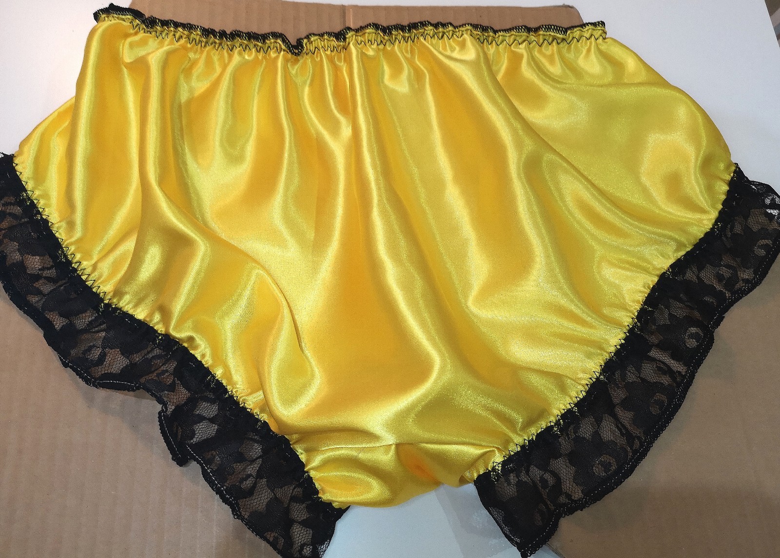 🌸MADE TO ORDER “SATIN Sissy Knickers with lace legs.. any colour, any size🌸