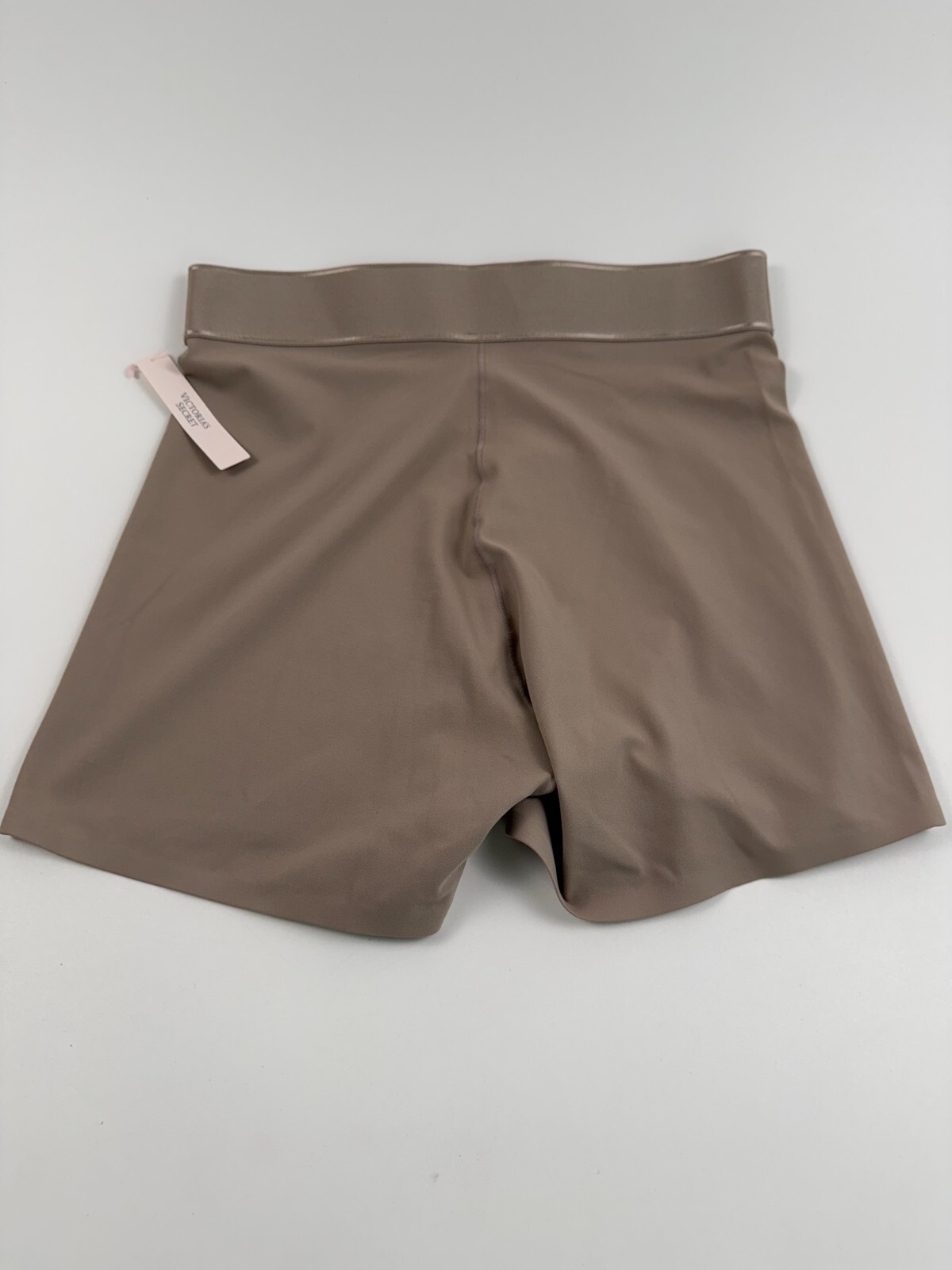 Victoria’s Secret VS Logo Elastic Waistband Seamless Thigh Short Beige XL NWT