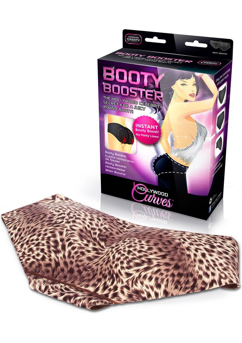 Booty Boost Panties Brazilian Butt Lift Juicy Bottom No Panty Line Large Leopard