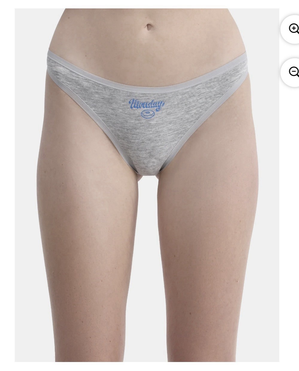 2 Box of No Boundaries Women’s Mid-Rise Thong Panties Cotton Stretch 7-Pack XXXL
