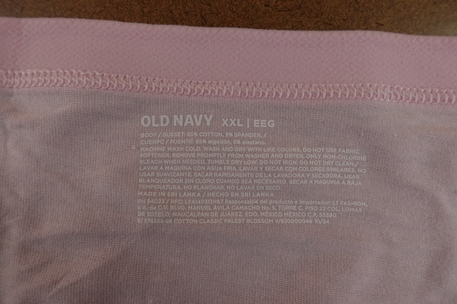 Old Navy Womens XXL Pink High-Waisted Everyday Cotton Brief Panty NWT