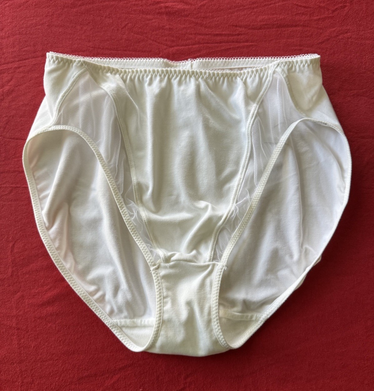 RARE Vintage WACOAL 64915~WHITE~HI-CUT BRIEF PANTIES~LARGE