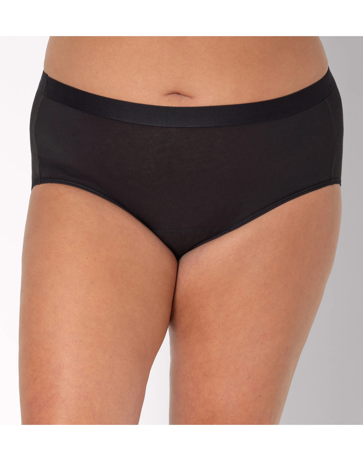 Hanes Just My Size Comfort, Period. Brief Underwear, Super Leaks, 2-Pack (PLUS