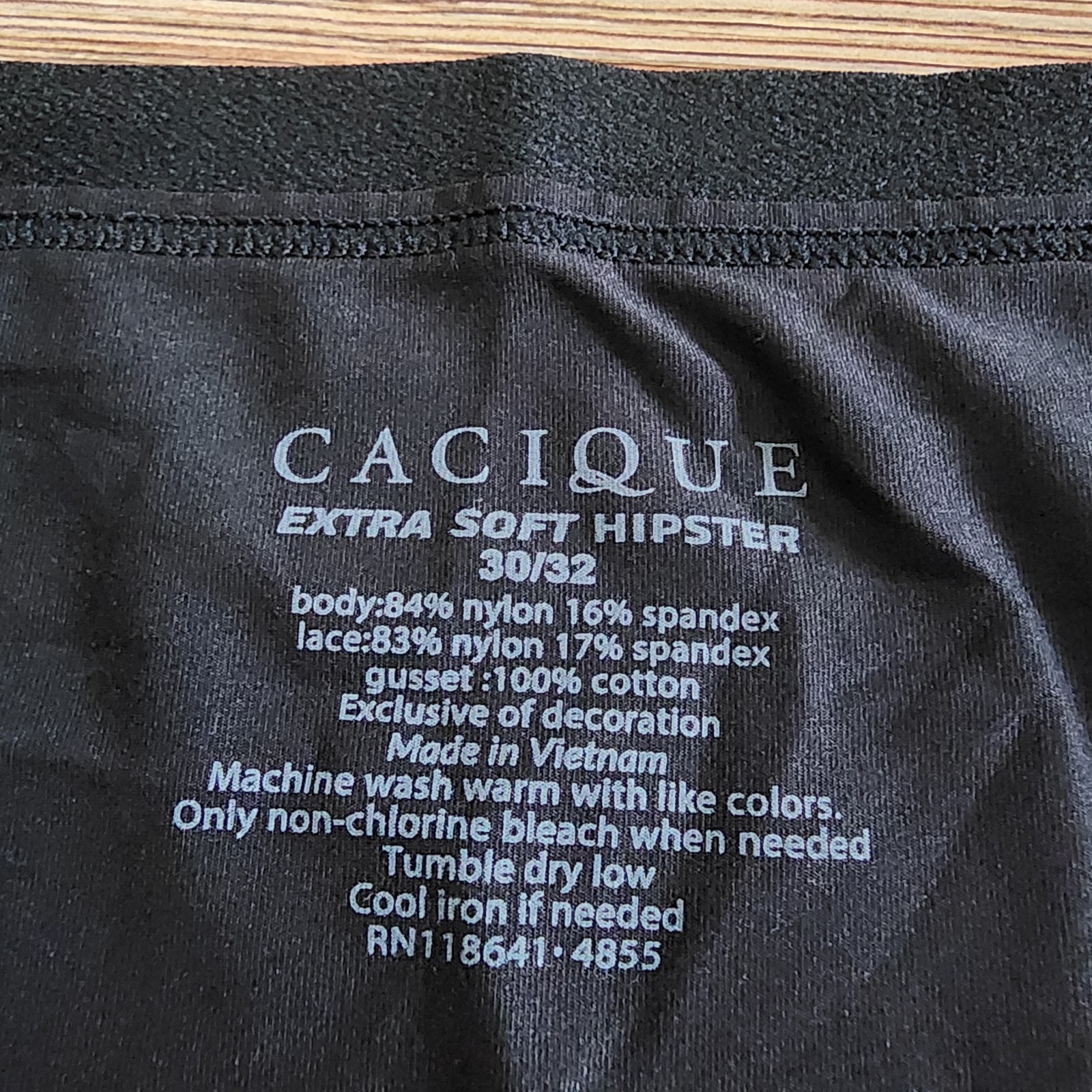 Cacique Panties Womens 30/32 Black Extra Soft Full Brief NEW