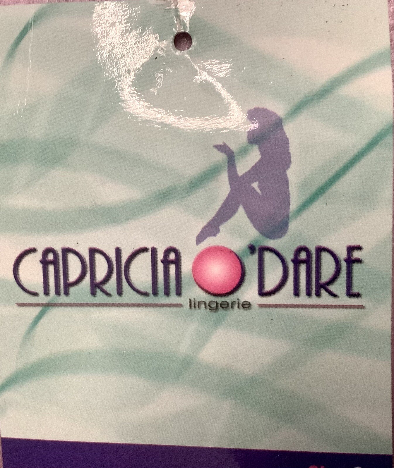 women panties string thongs CAPRICIA O’DARE Size M/6 Pink metallic sexy &comy