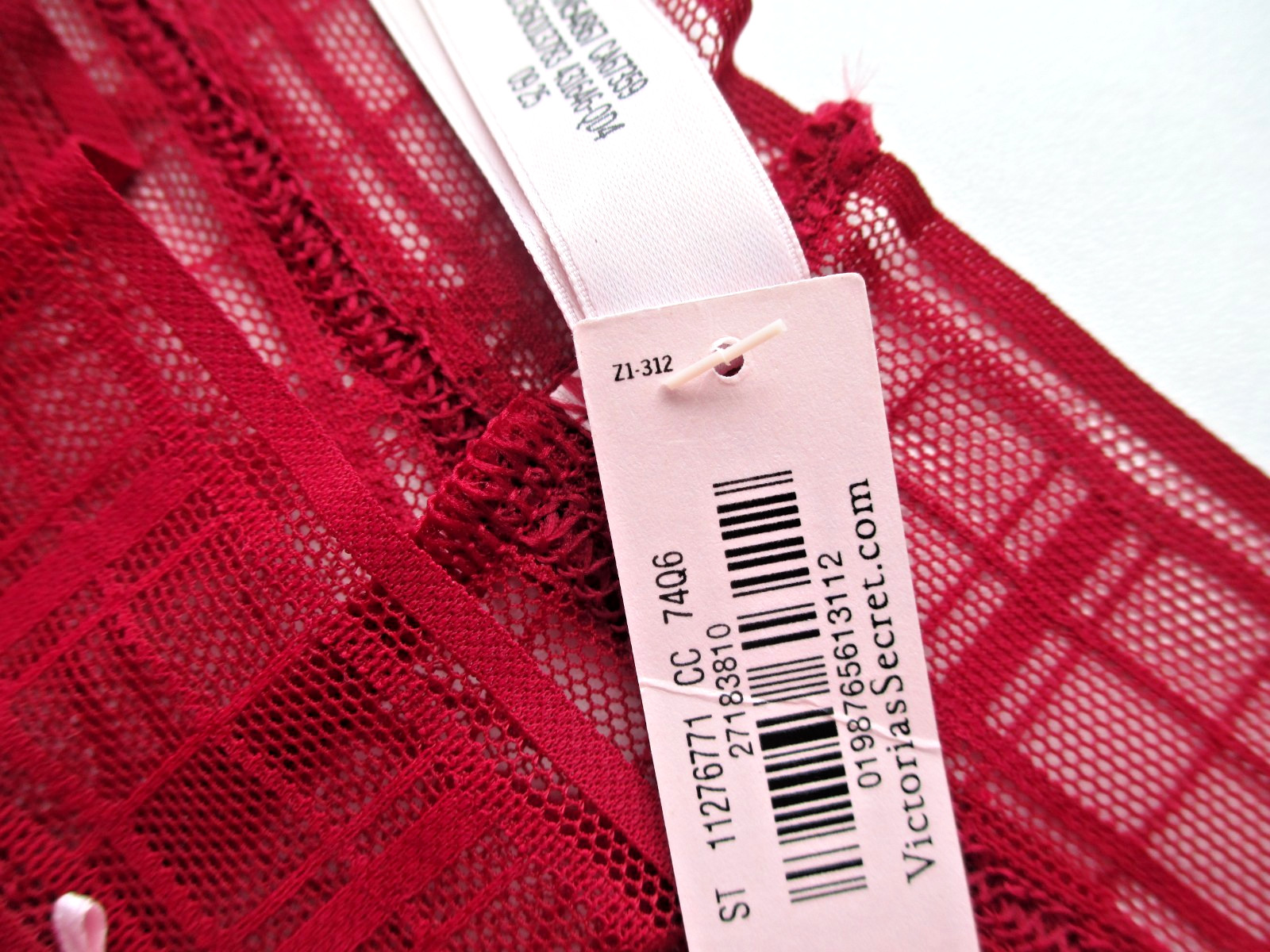 VICTORIA’S SECRET Cheeky Panty S M L XL Red NWT Plaid Lace VS FREE SHIP 4+