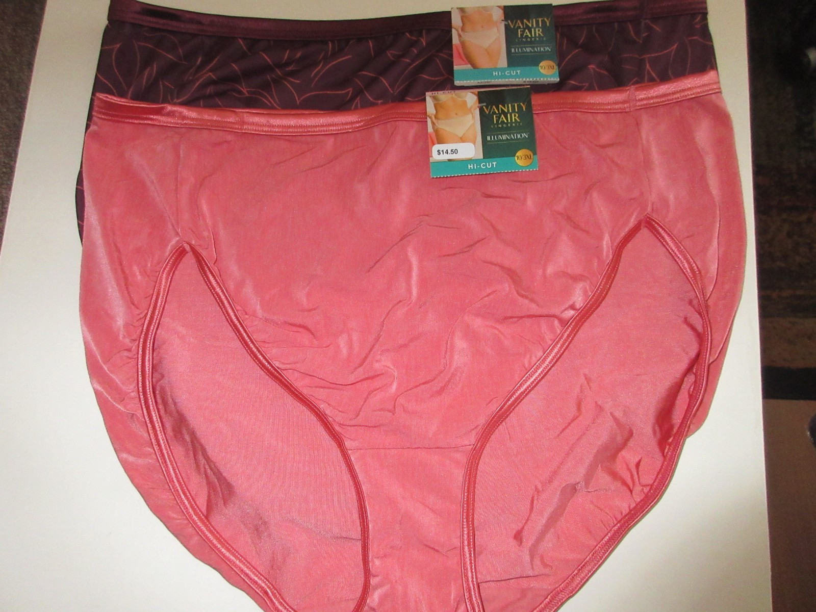 Vanity Fair 2-Pair HI CUT brief 13108 Body Shine Illumination poly/nylon 10/3XL