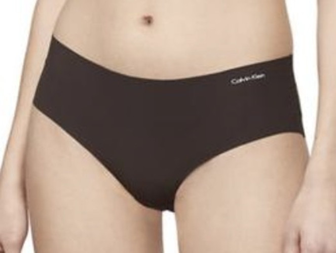 CALVIN KLEIN Invisibles Woodland Dark Brown Hipster No VPL Panty Womens M 6 L 7