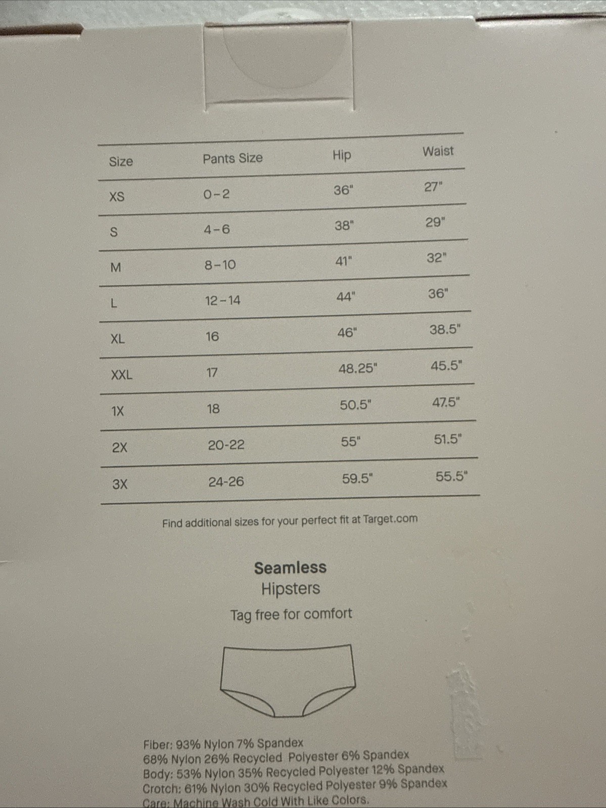 NWT Auden 6 Pair Seamless Tag Free Hipster Panties Multi Colors Size Small (4-6)
