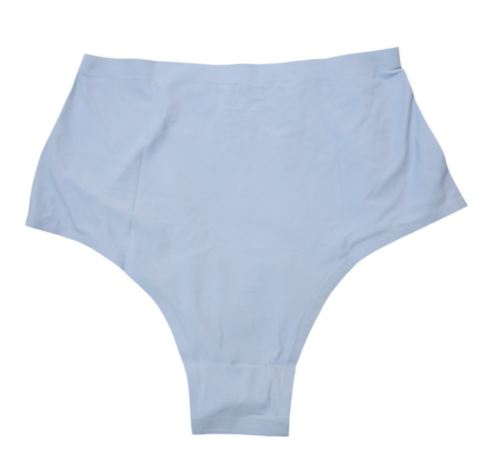 Cheek Boss Panty Womens L High Waist Cheeky Underwear Solid Blue Panties