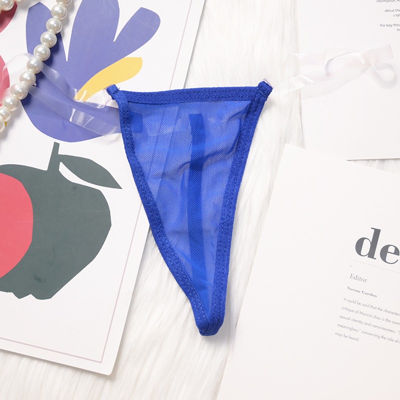 5 Pack Lot Sexy Womens G string Thongs Panties See Through Sheer Sissy Underwear