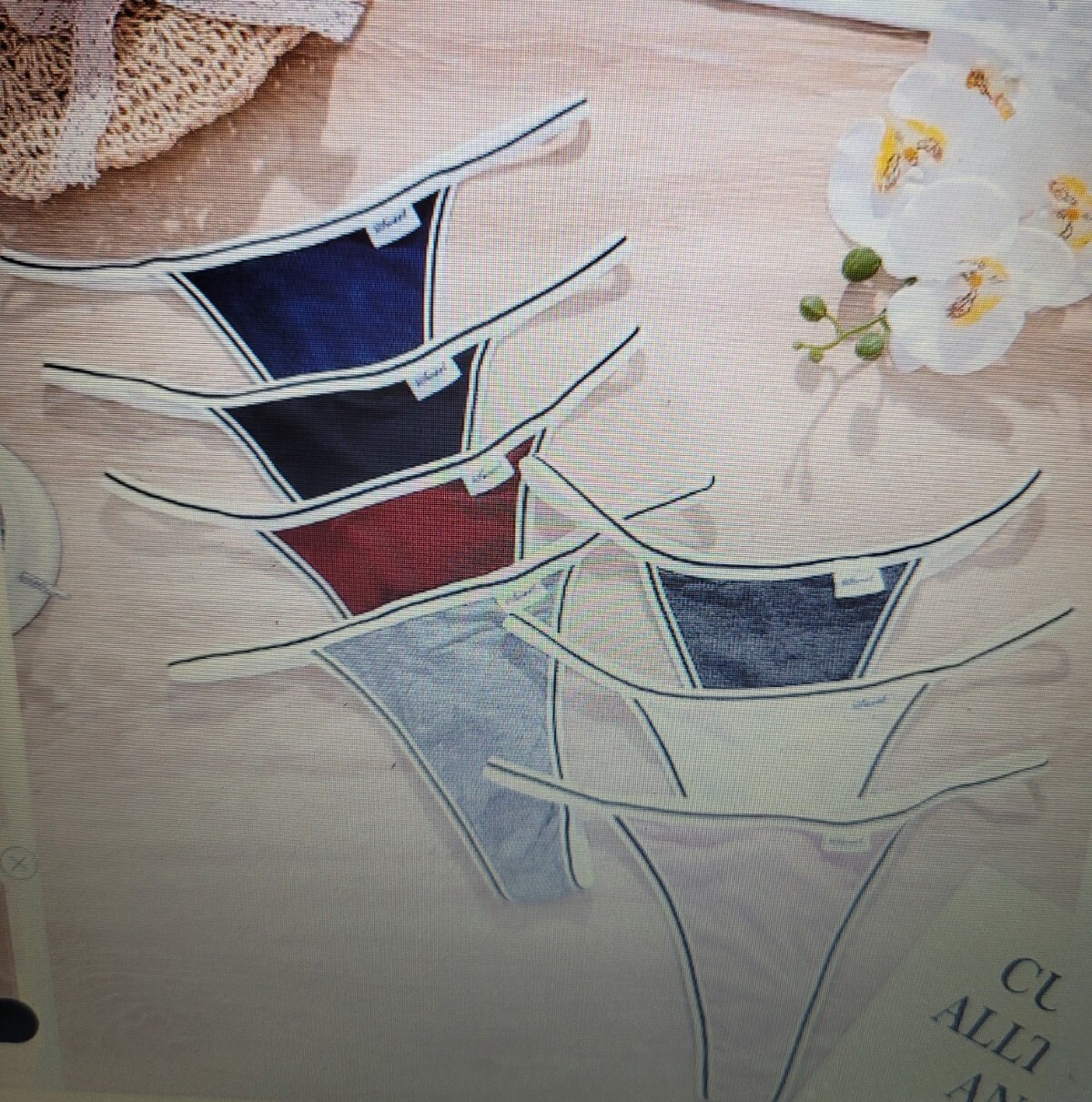 XL Retro Chic SWEET Carousel C@@L Cotton Thongs 7-Pack Multiple Colors Panties