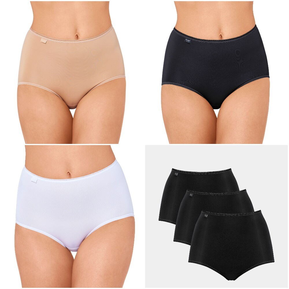 Sloggi 24/7 Microfibre Maxi Briefs Knickers Pants 3 Pack 10180846 RRP £25.00