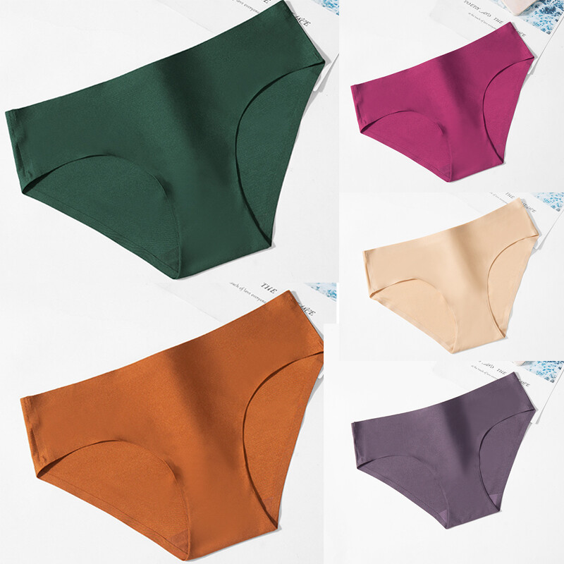 Pack Of 5 Womens Sexy Panties Briefs Low Rise Ladies Underwear Bikinis Intimates