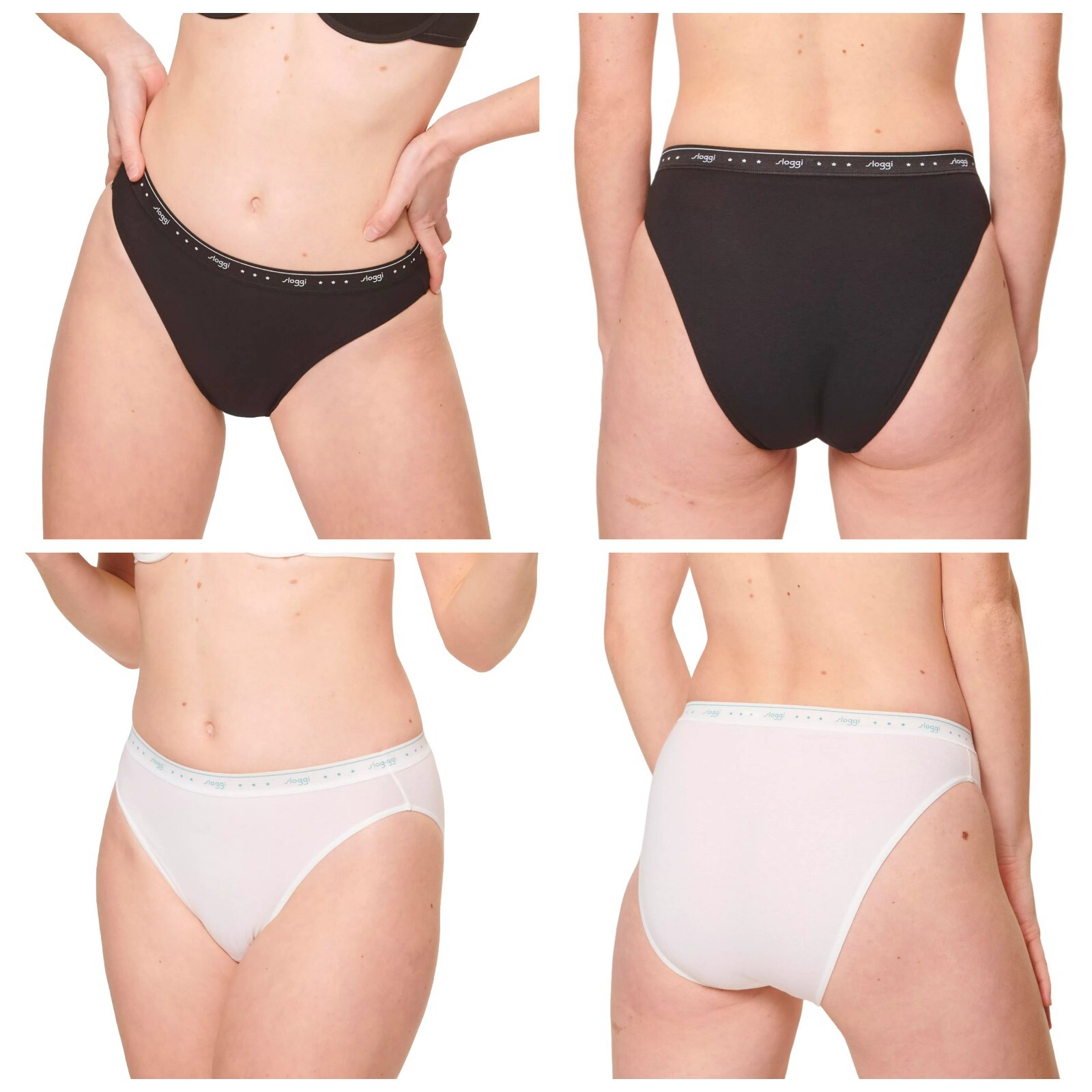 Sloggi 24/7 100 Tai Briefs 2 Pack Cotton Elastane Knickers 10198072 RRP £18