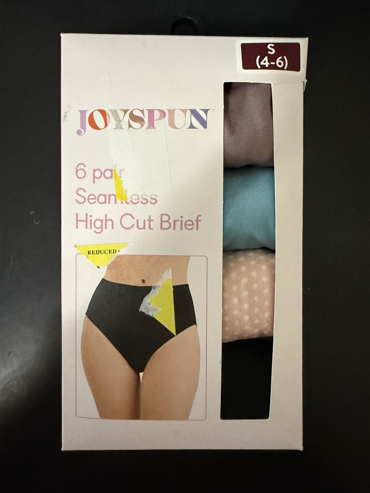 Joyspun Panties High Cut Briefs Seamless 4 Count Panties Size Small 4-6