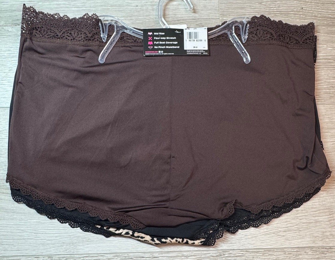MAIDENFORM Women’s 3-Pack Everyday Luxe Boyshort Panties Polyester Size XL 8