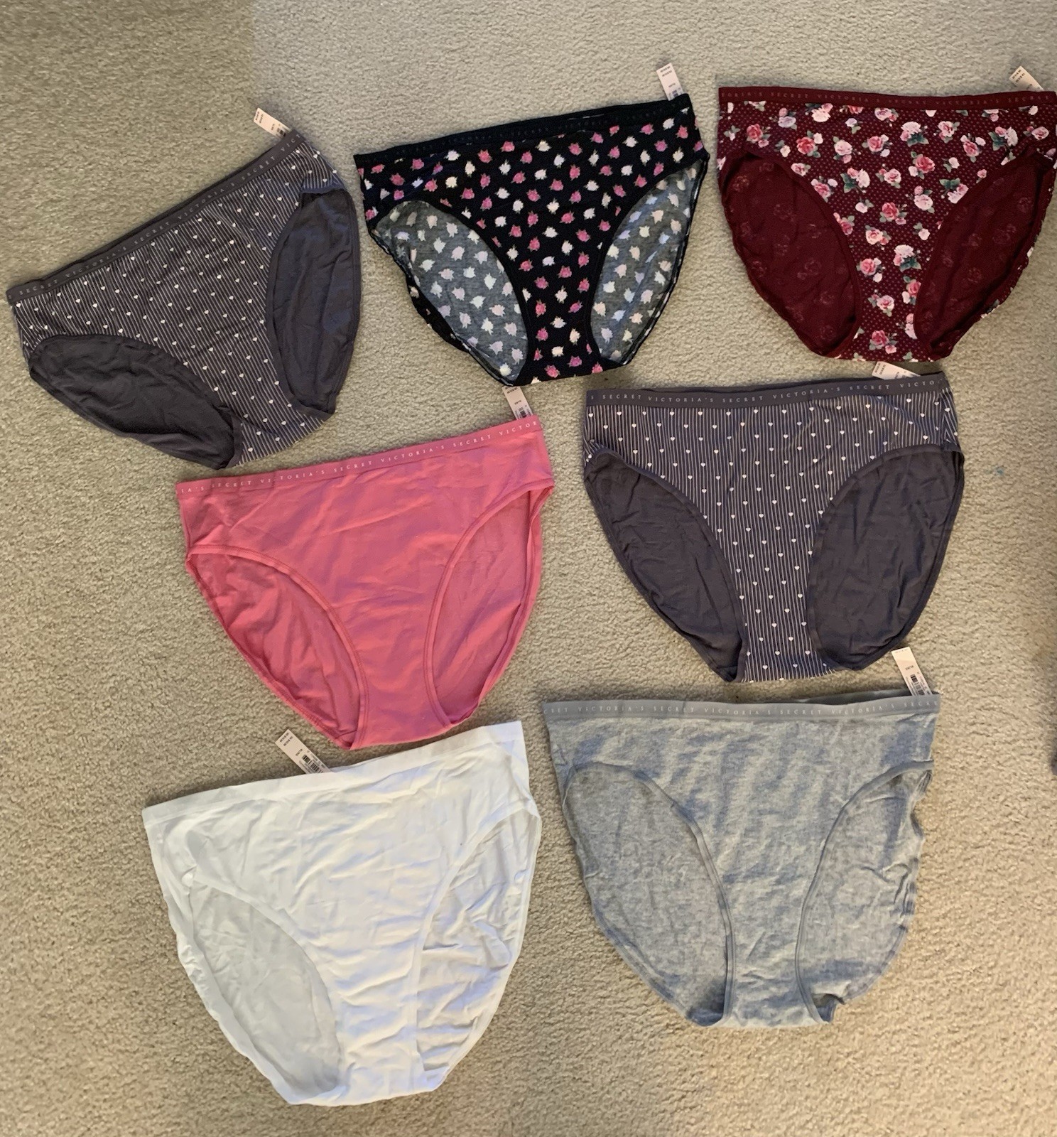Victoria’s Secret Women’s Panties HIGH-LEG BRIEF Size XL/XG Set Of 7 NWT