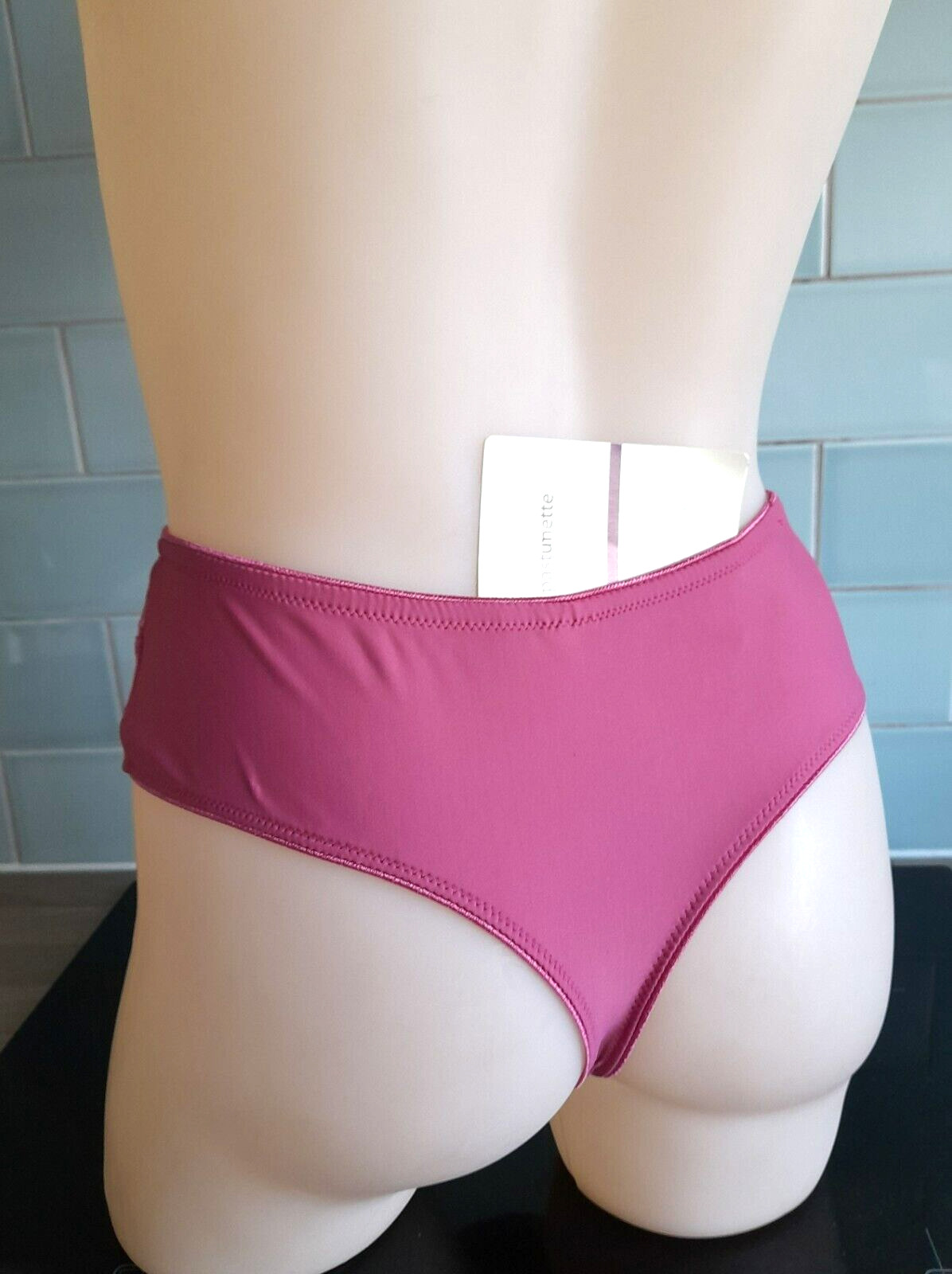 Pasturnette Pink SATISFACTION High Rise Thongboy Embroidered Mesh Front Panels