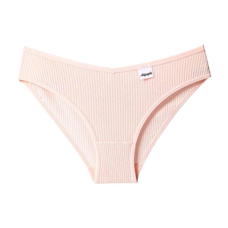 4PCS/LOT Ladies Womens Sexy Cotton Panties Underwear Lingeries Brief Ribbed Soft