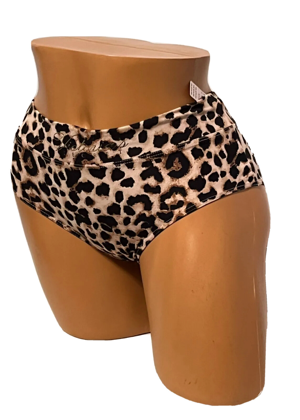 Victoria’s Secret Hip Hugger Panties Small Leopard Animal Print Waist Logo