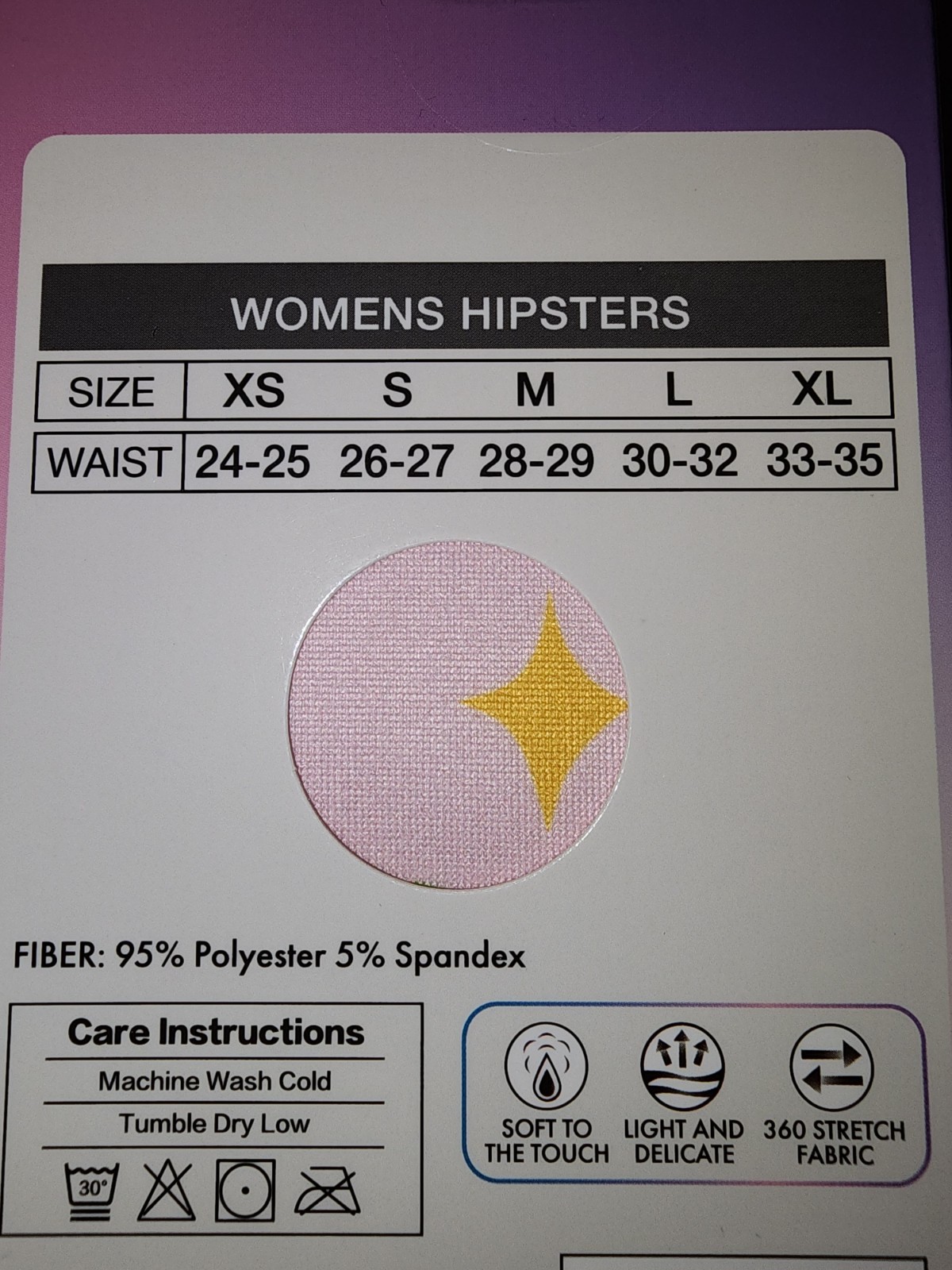 New Women’s Tootsie Roll Hipster Underwear Size Medium 28-29