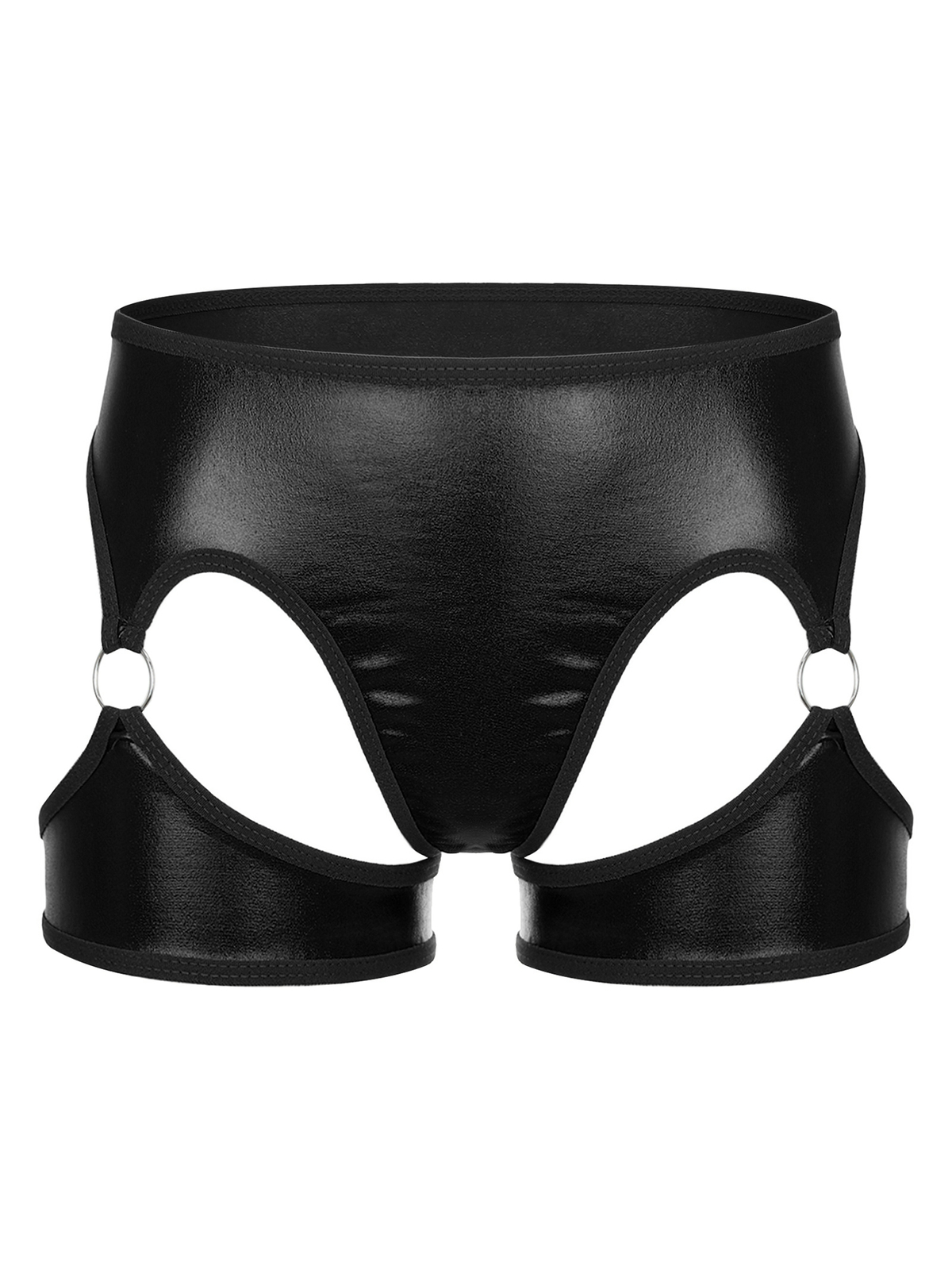 Women Cutout Booty Shorts Low Rise O Ring Hot Pants Club Raves Dance Costume