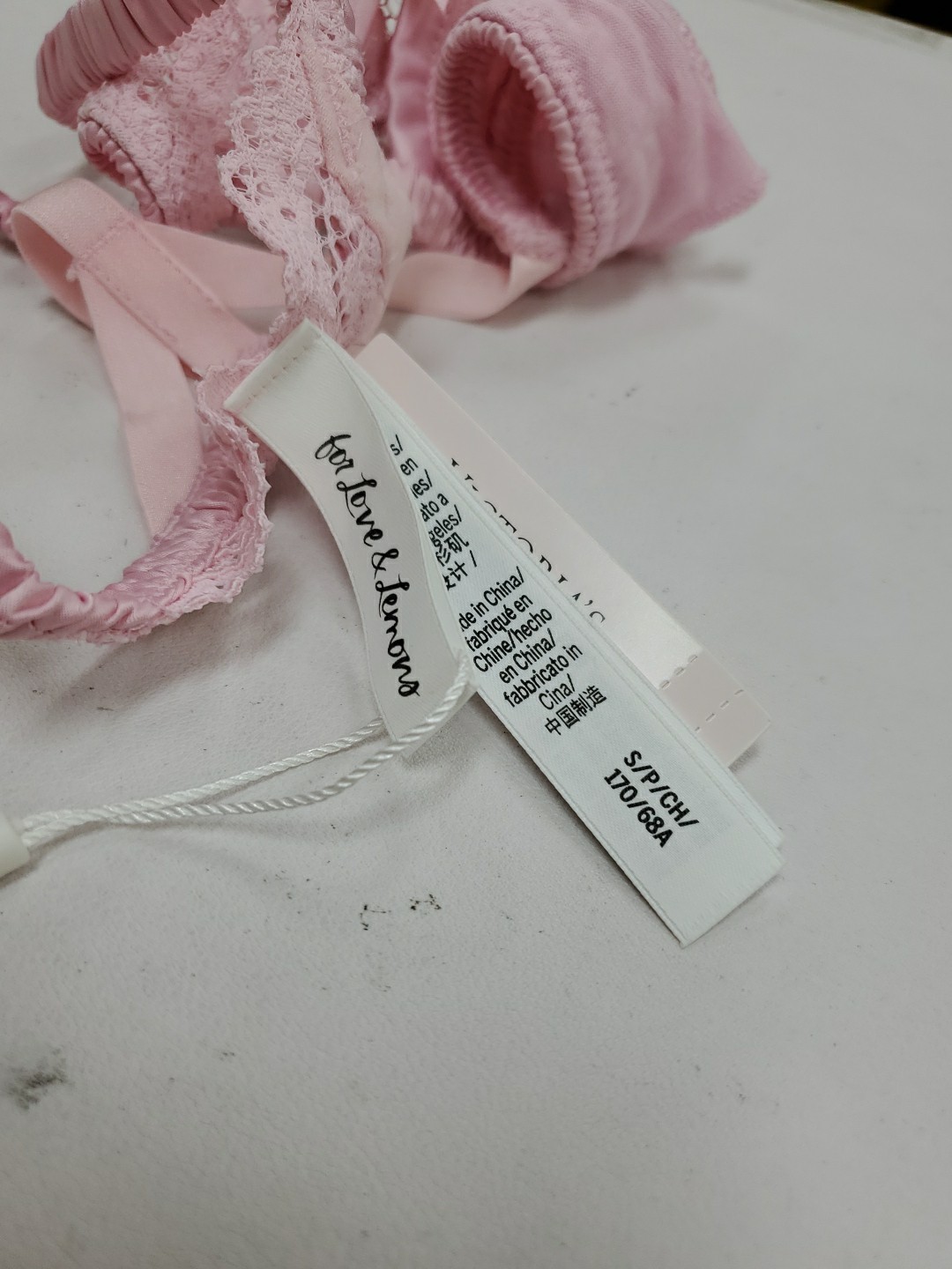 NEW For Love & Lemons Cut Out Thong Panty – Pink Size Small