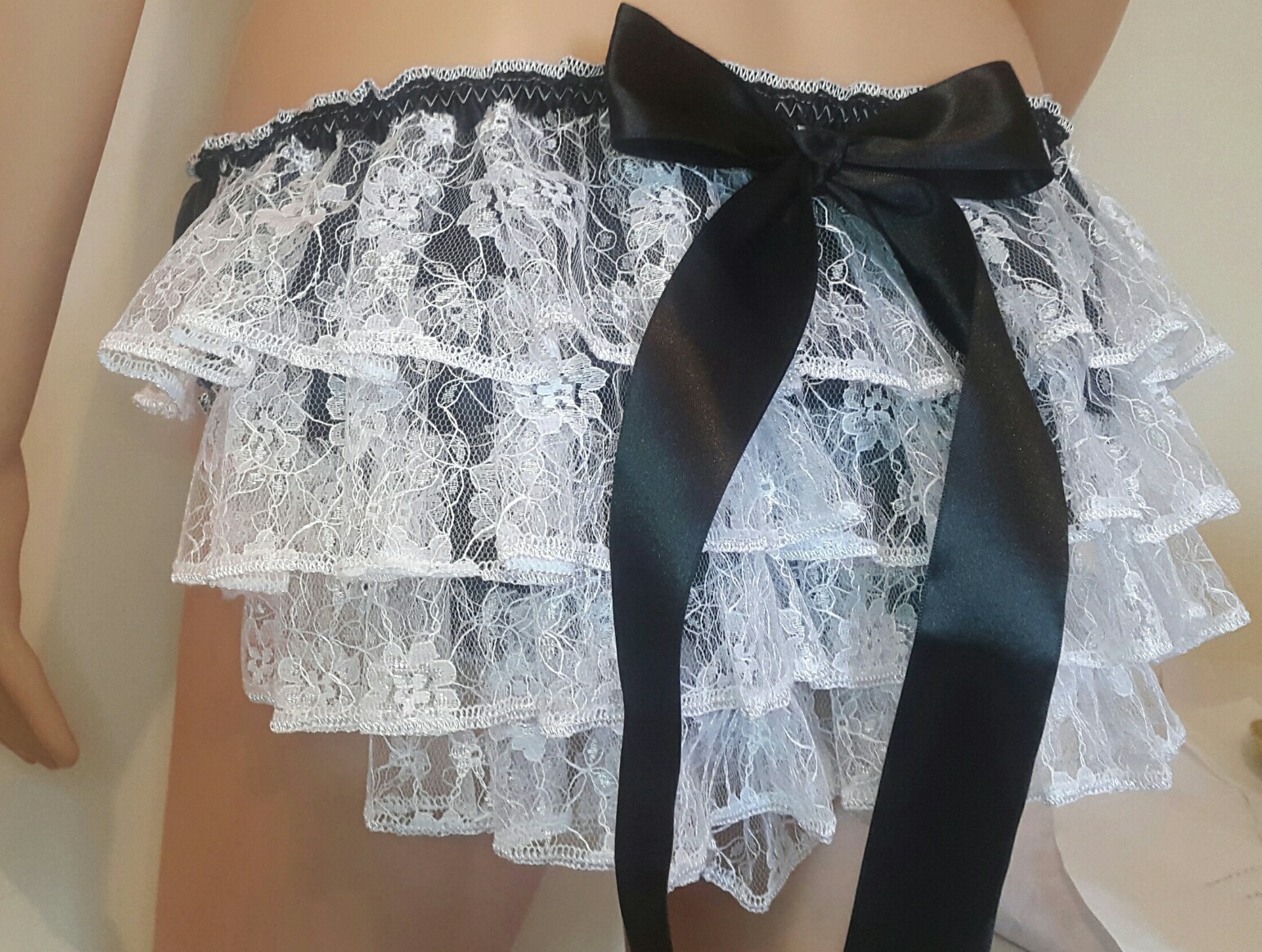 🌸MADE TO ORDER “SATIN Lace Ruffle Butt SISSY Knickers any colour, any size🌸